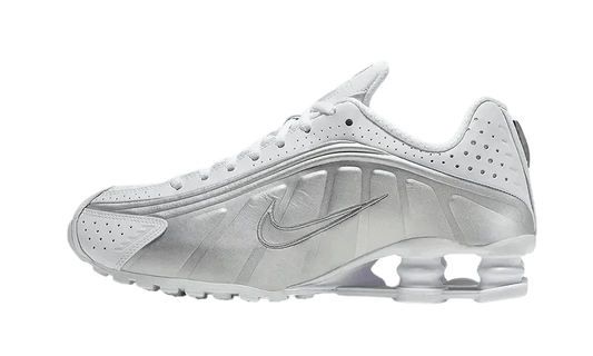 Nike Shox R4 White Metallic Silver