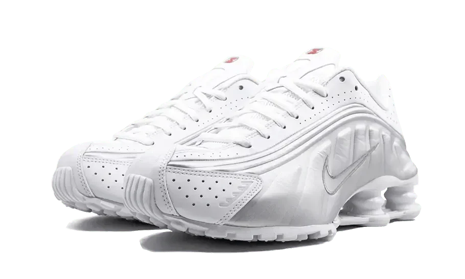 Nike Shox R4 White Metallic Silver
