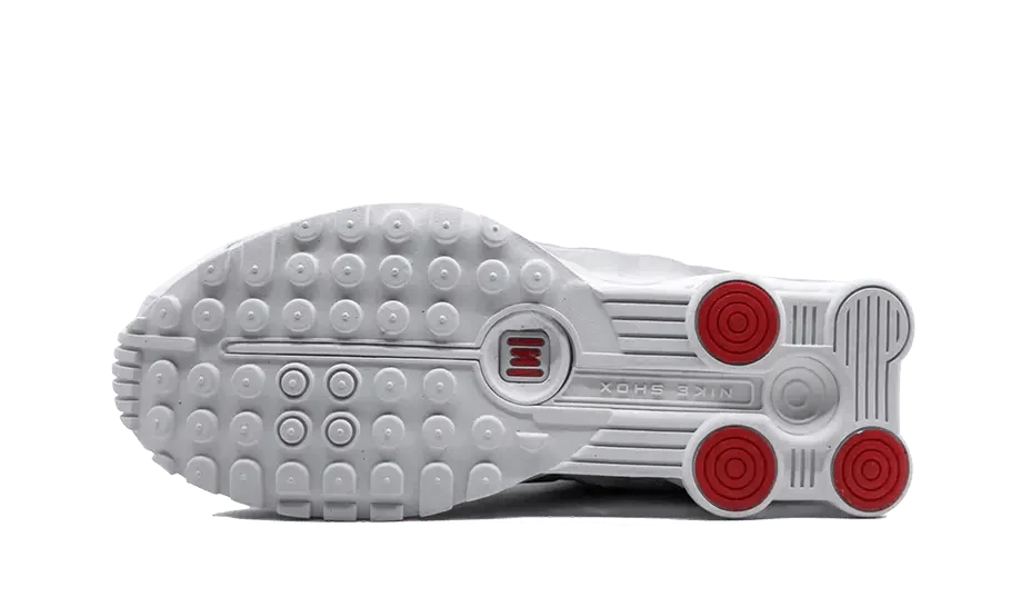 Nike Shox R4 White Metallic Silver