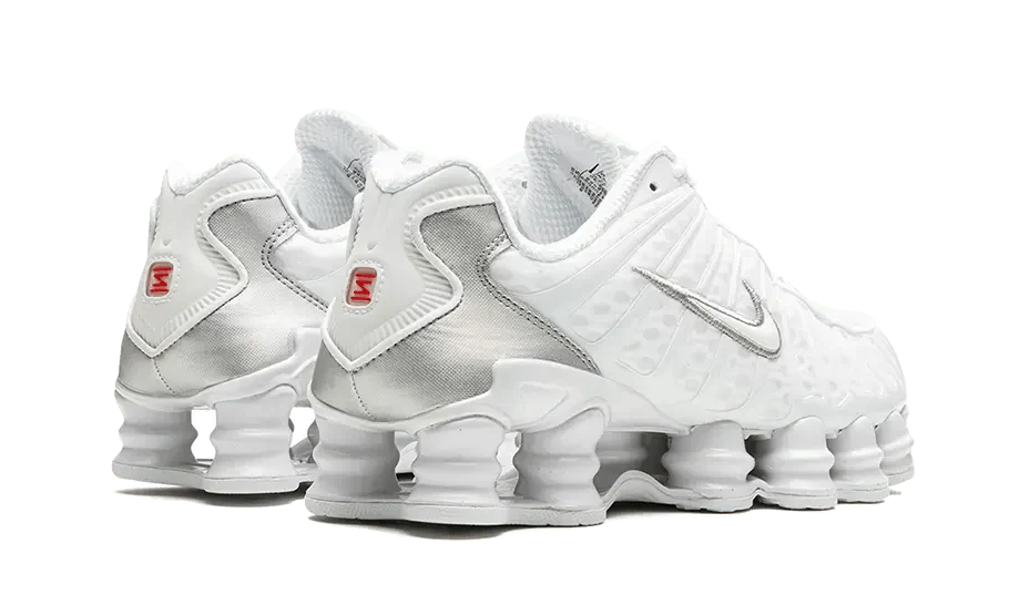 Nike Shox TL White Metallic Silver Max Orange