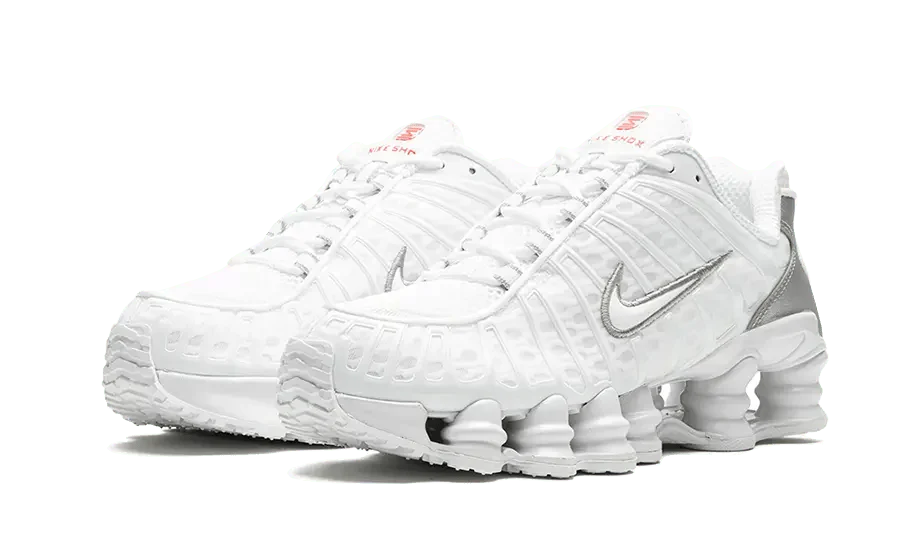 Nike Shox TL White Metallic Silver Max Orange
