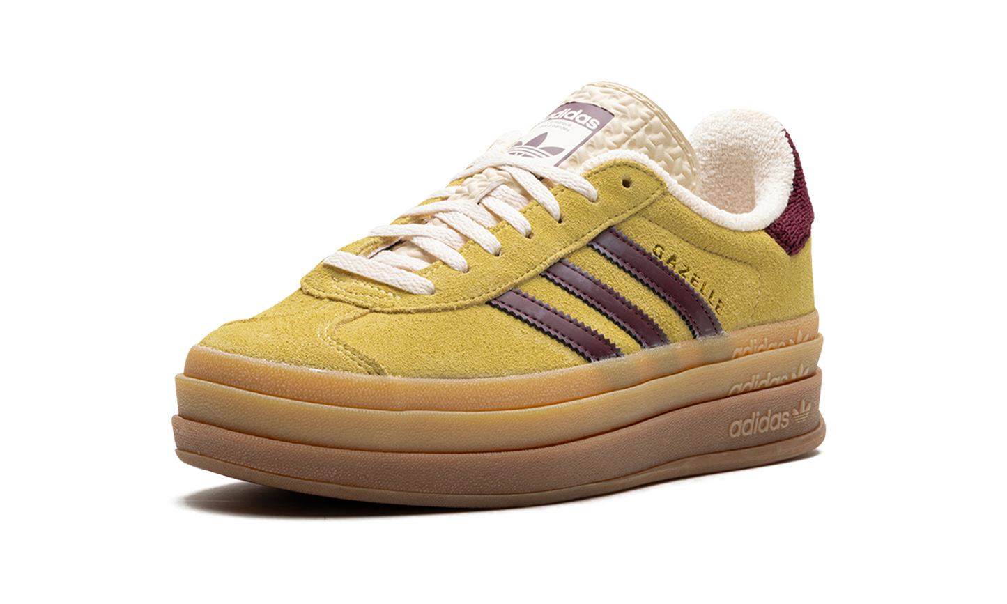Adidas Gazelle Bold Almost Yellow Maroon