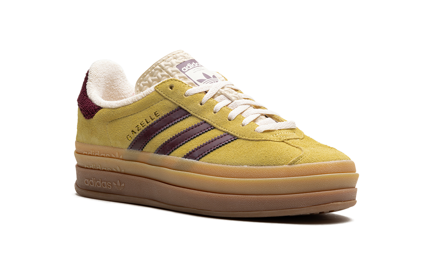 Adidas Gazelle Bold Almost Yellow Maroon