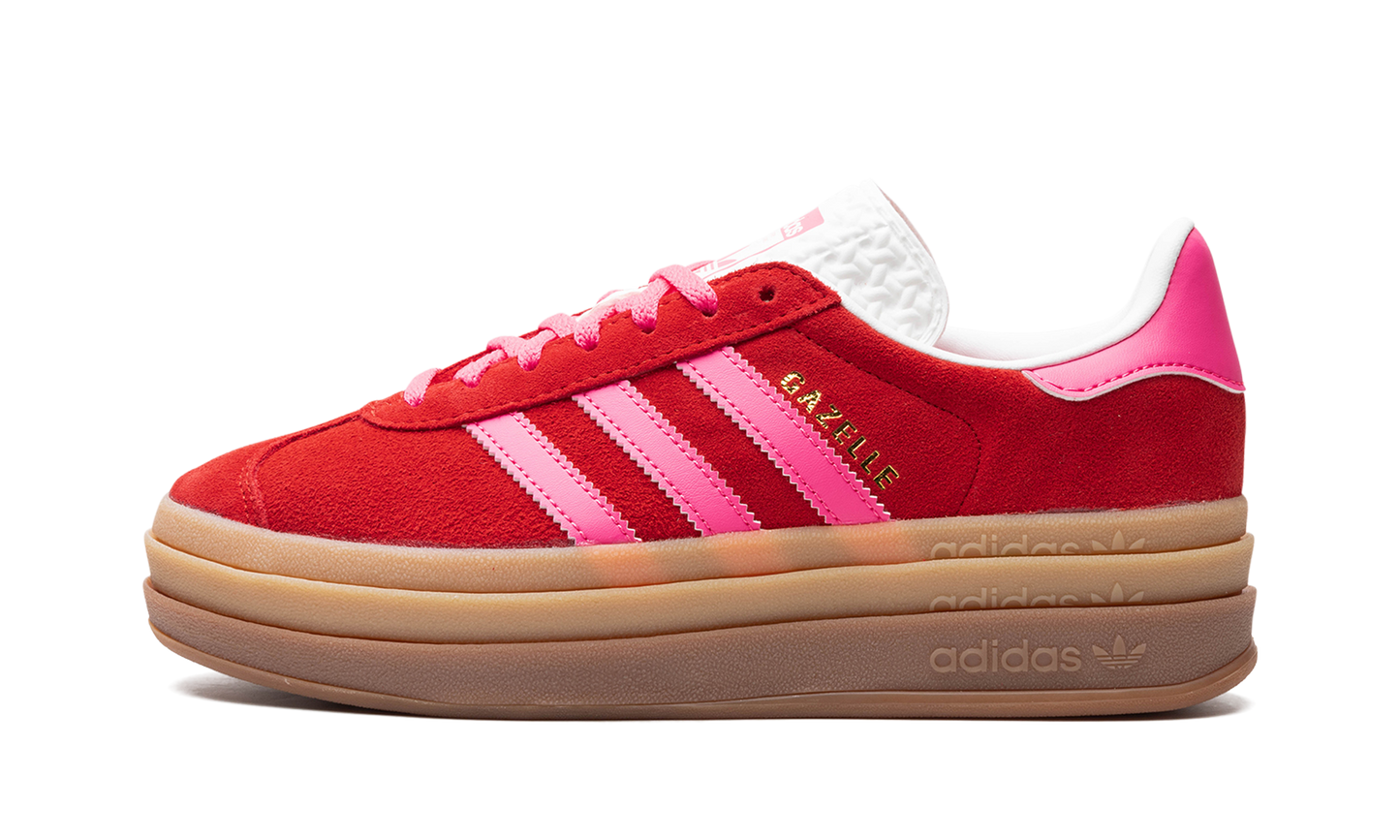 Adidas Gazelle Bold Collegiate Red Lucid Pink