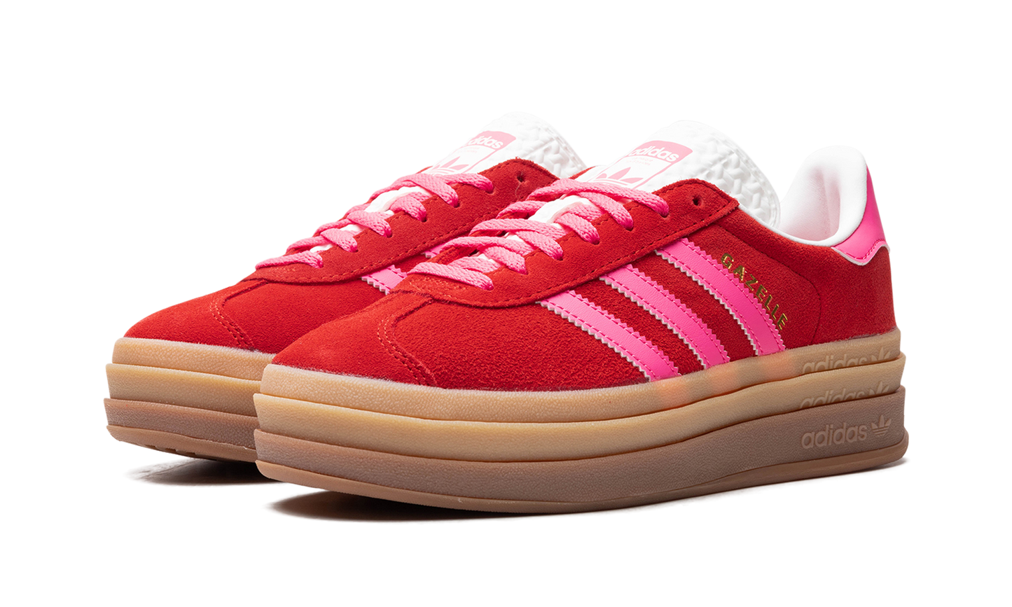 Adidas Gazelle Bold Collegiate Red Lucid Pink