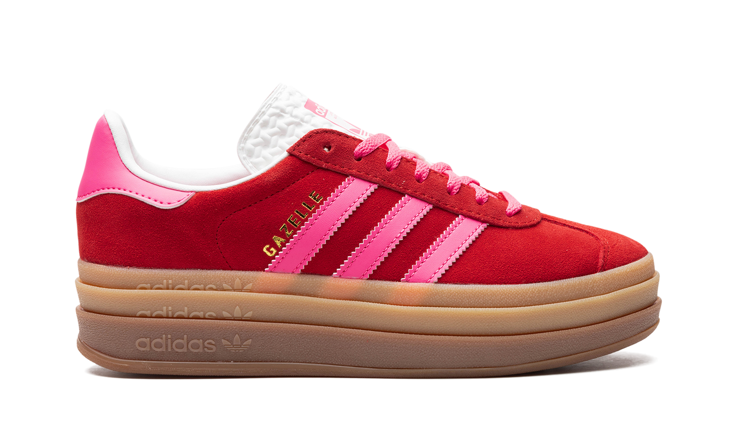 Adidas Gazelle Bold Collegiate Red Lucid Pink