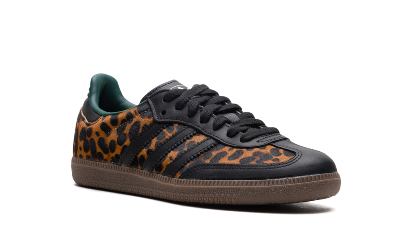 Adidas Samba OG Black Green Leopard