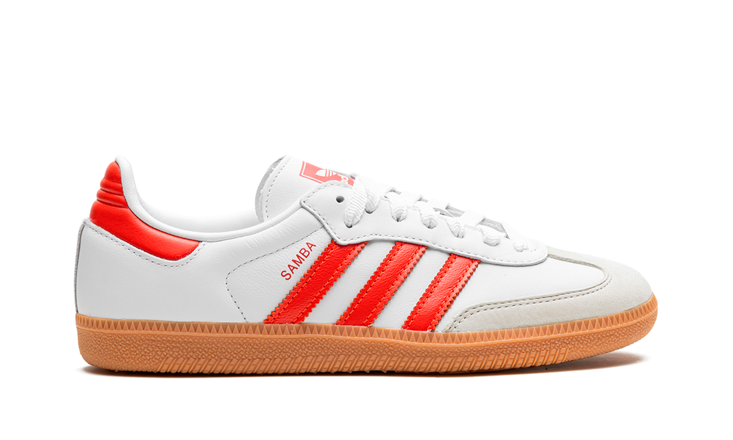 Adidas Samba OG White Solar Red Gum