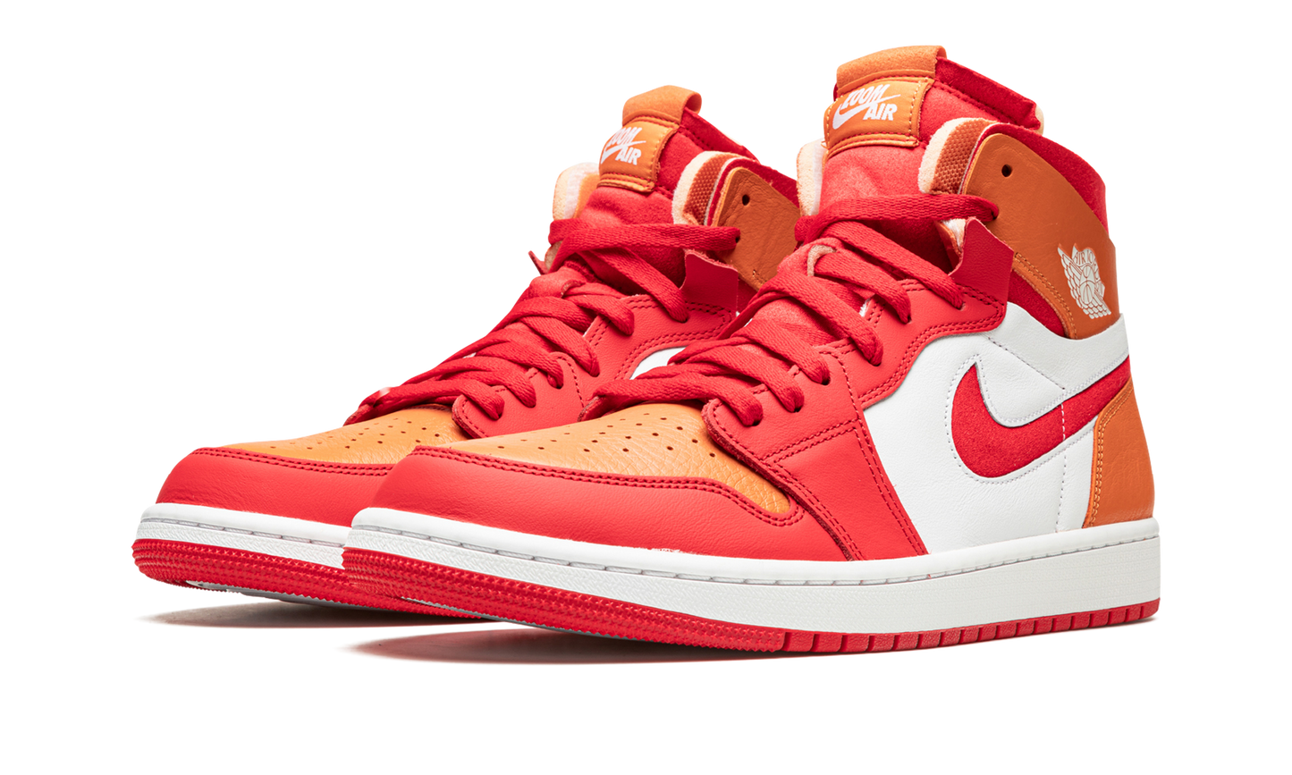 Air Jordan 1 High Zoom Air CMFT Fire Red Hot Curry