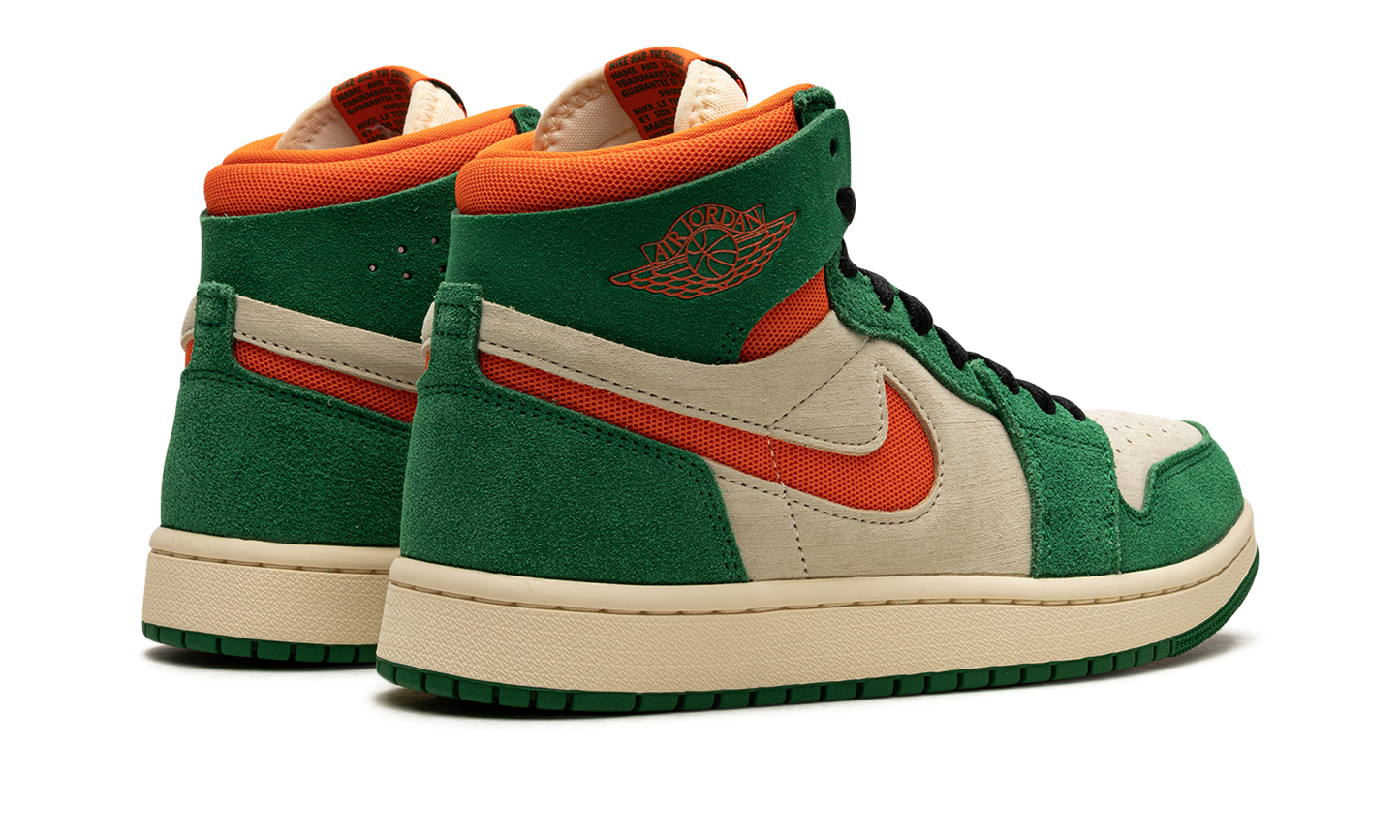 Air Jordan 1 High Zoom Air CMFT 2 Pine Green Orange Blaze