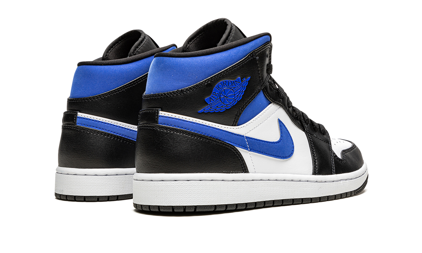 Air Jordan 1 Mid White Black Racer Blue