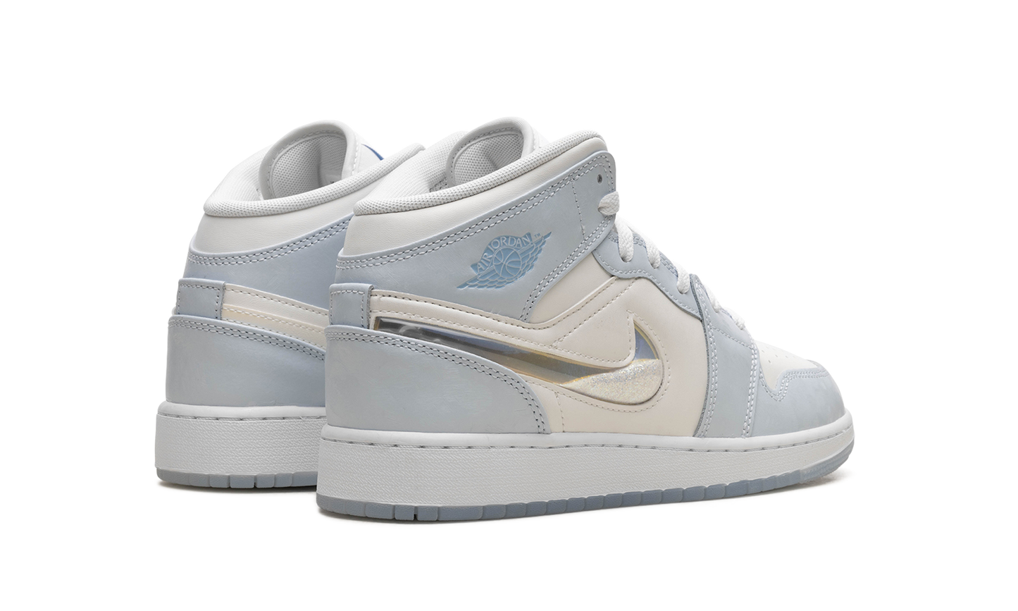 Air Jordan 1 Mid SE Glitter Swoosh