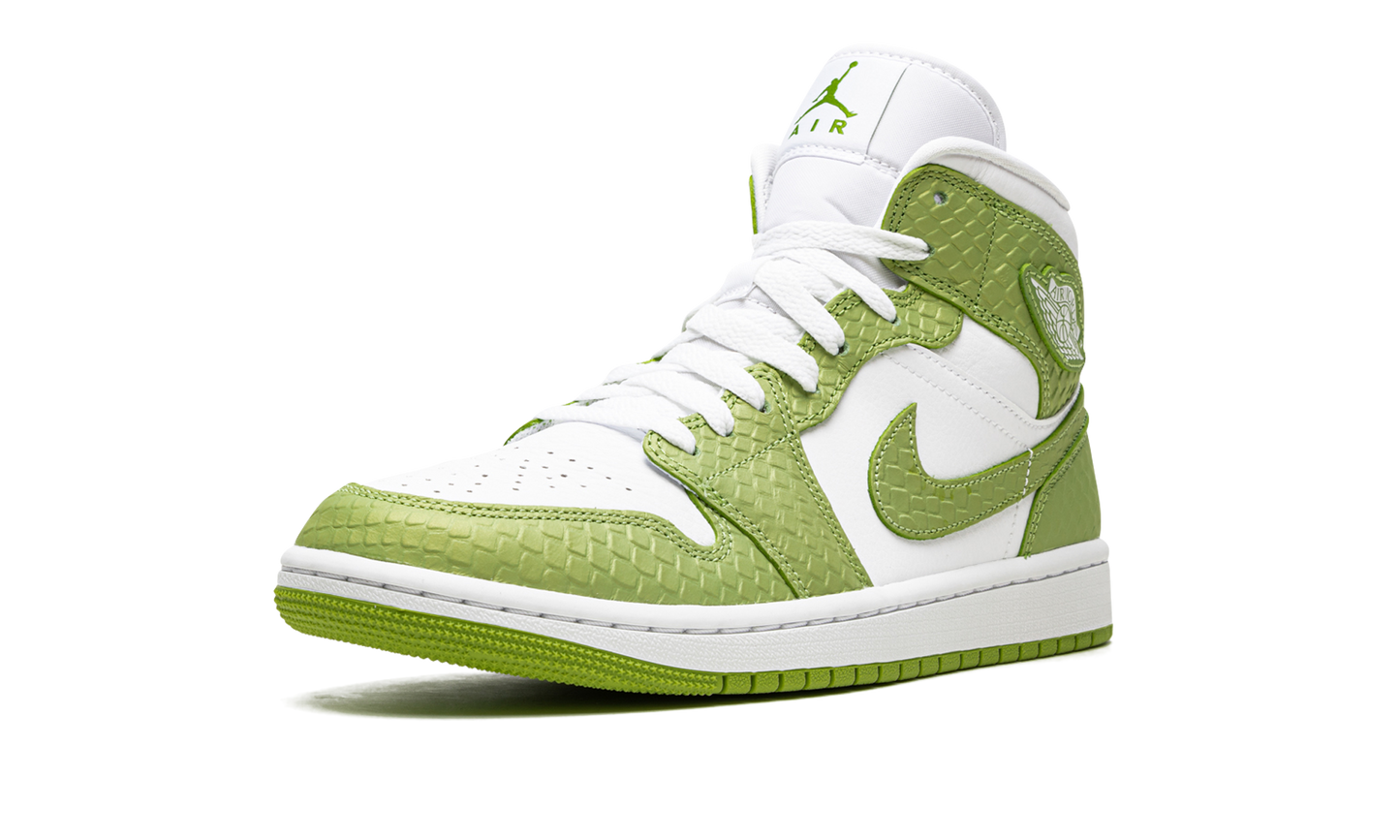 Air Jordan 1 Mid Green Python