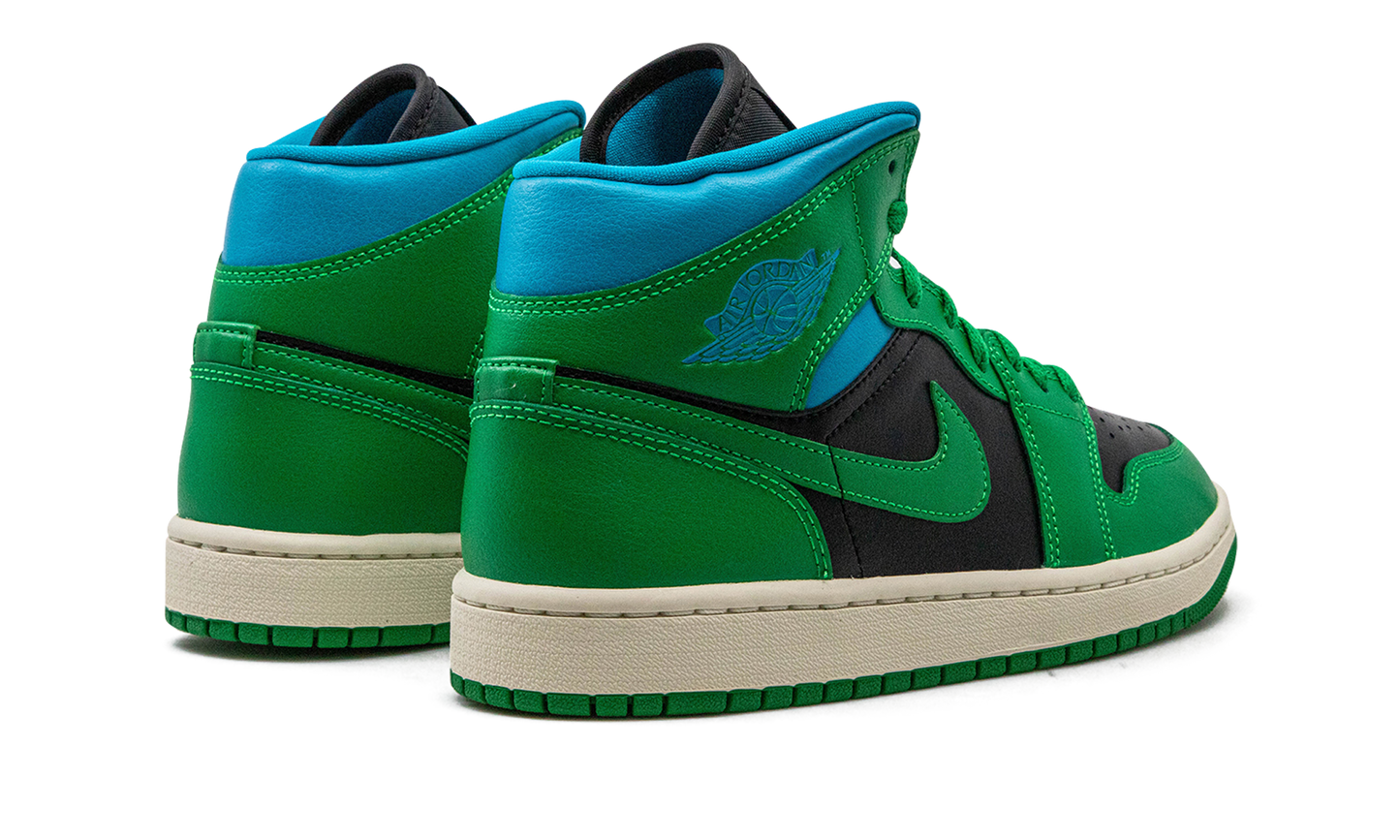 Air Jordan 1 Mid Lucky Green Aquatone