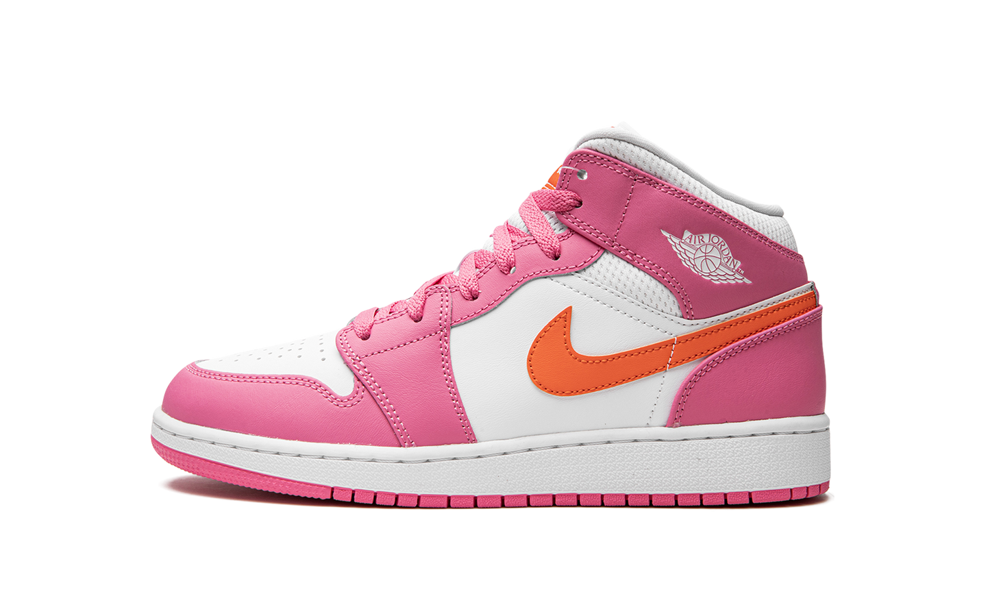 Air Jordan 1 Mid Pinksicle Safety Orange