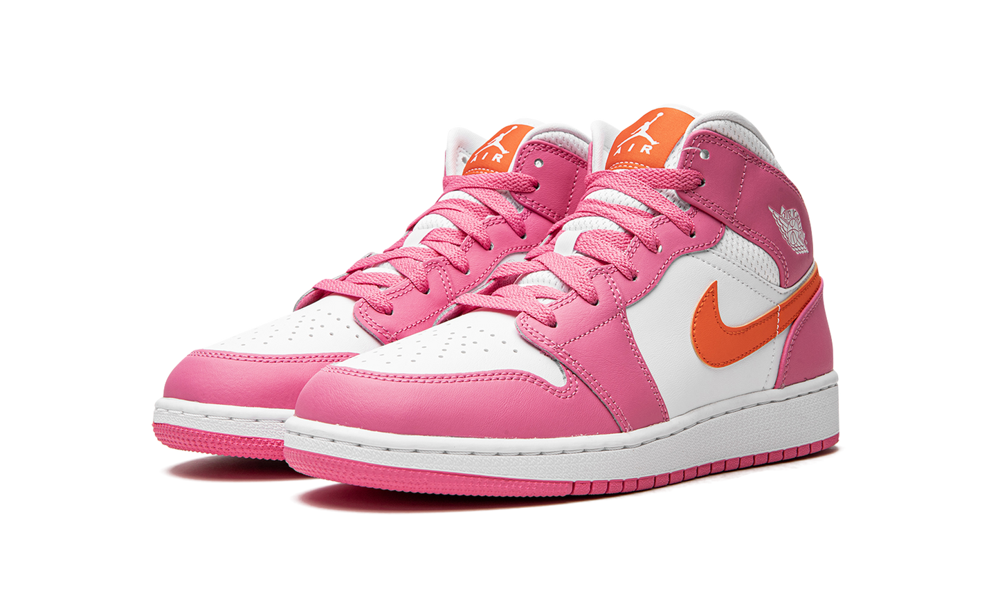 Air Jordan 1 Mid Pinksicle Safety Orange