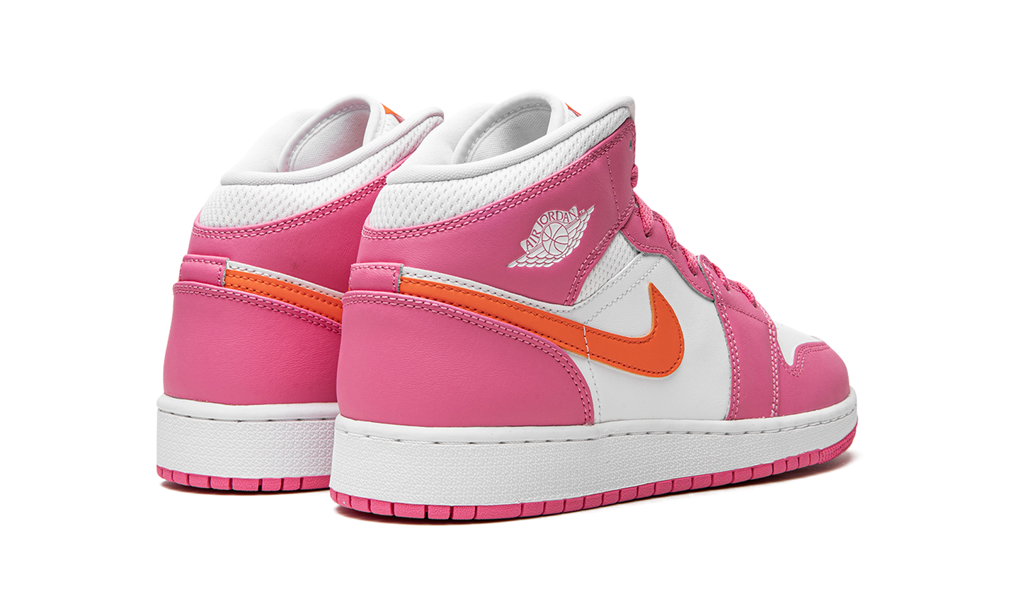 Air Jordan 1 Mid Pinksicle Safety Orange