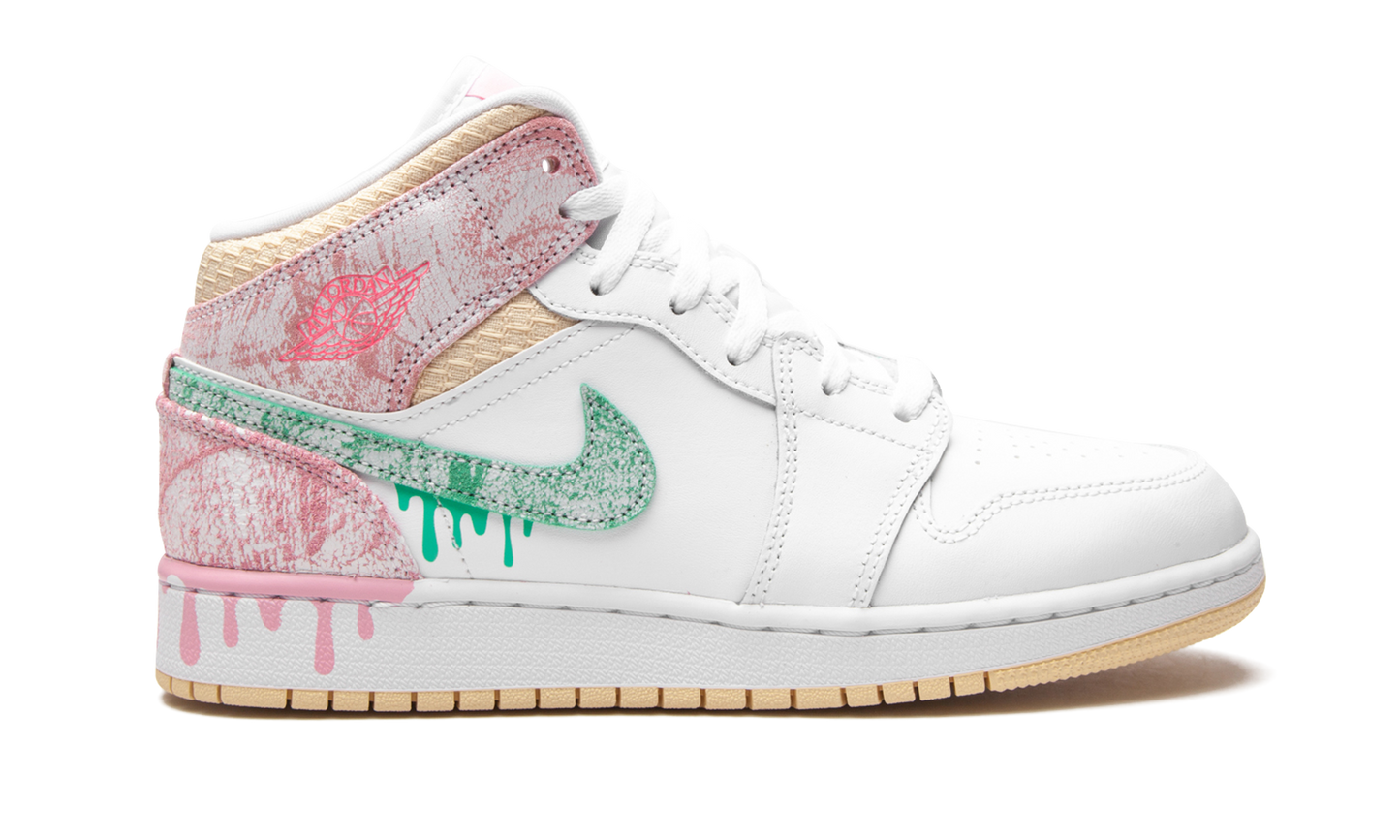 Air Jordan 1 Mid Paint Drip