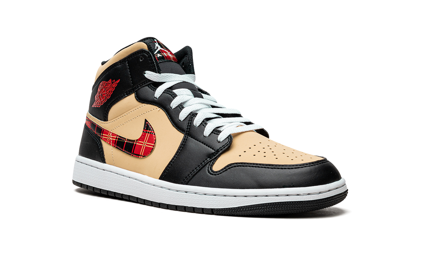 Air Jordan 1 Mid Tartan Swoosh