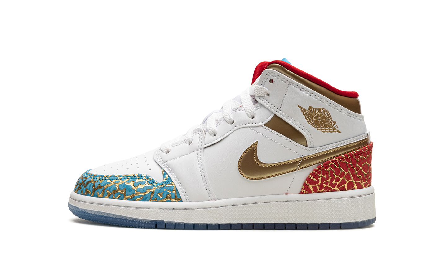 Air Jordan 1 Mid Sneaker School NC to Chicago