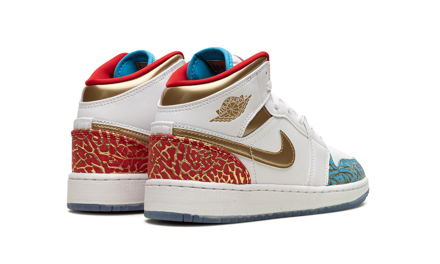 Air Jordan 1 Mid Sneaker School NC to Chicago