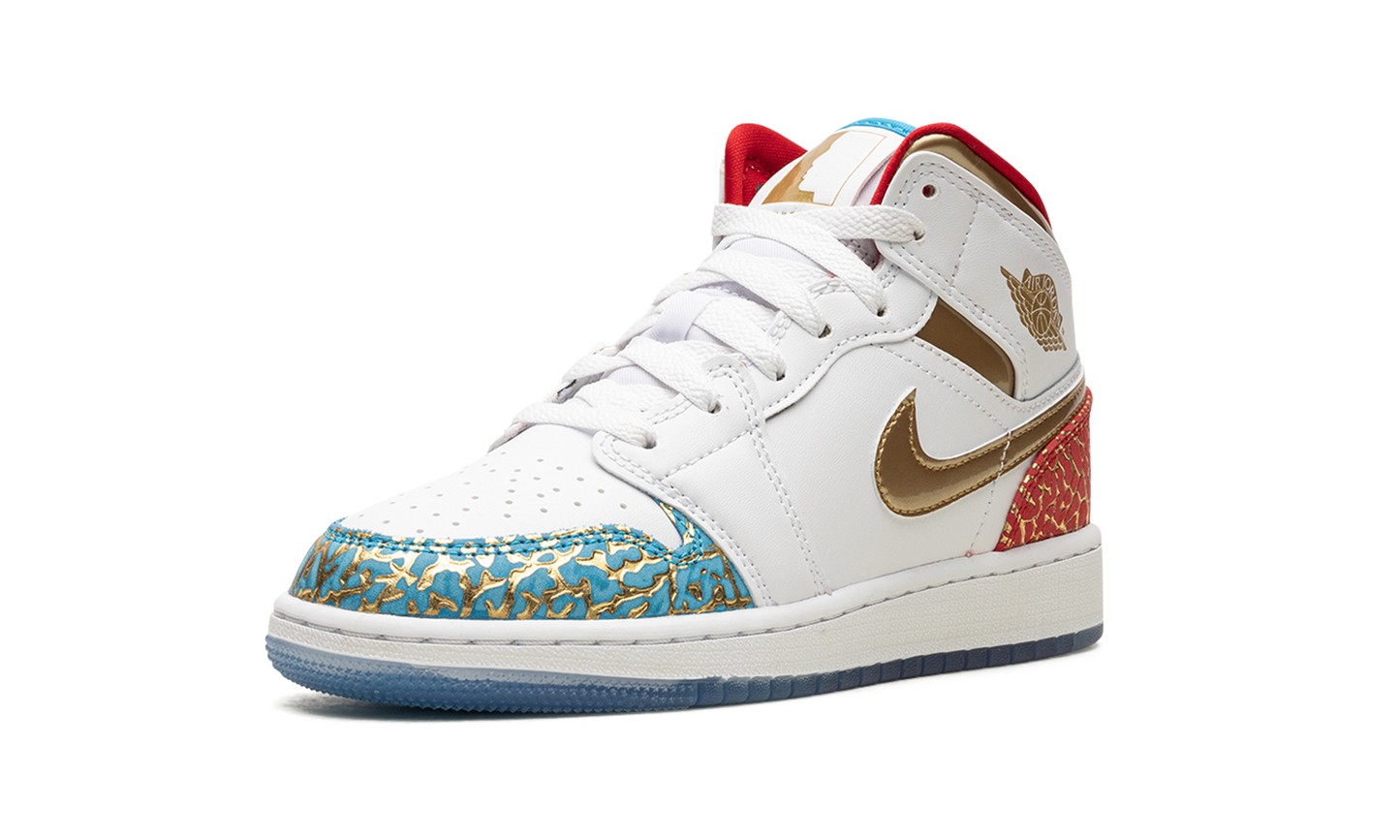Air Jordan 1 Mid Sneaker School NC to Chicago