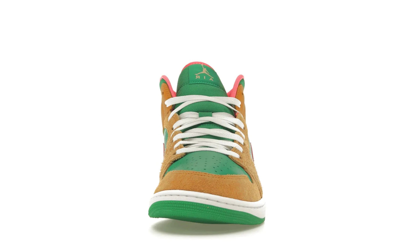 Air Jordan 1 Mid SE Wheat Watermelon