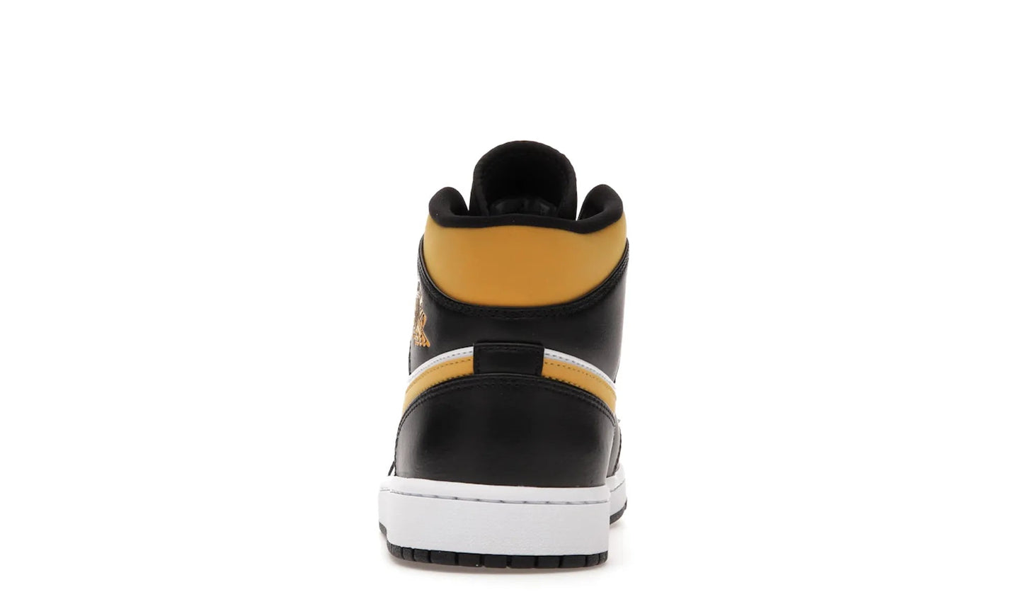 Air Jordan 1 Mid White Pollen Black
