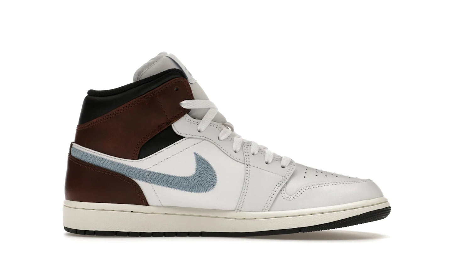 Air Jordan 1 Mid SE Brown Blue Grey