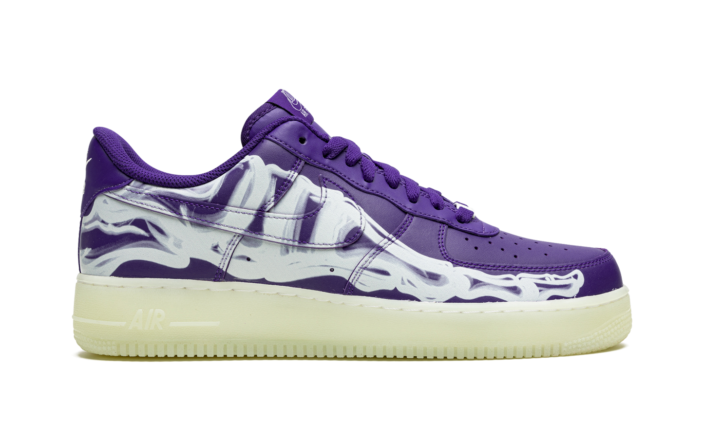 Nike Air Force 1 Low '07 QS Purple Skeleton Halloween (2021)