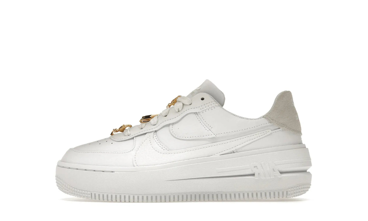 Nike Air Force 1 Low PLT.AF.ORM Bling White Metallic Gold