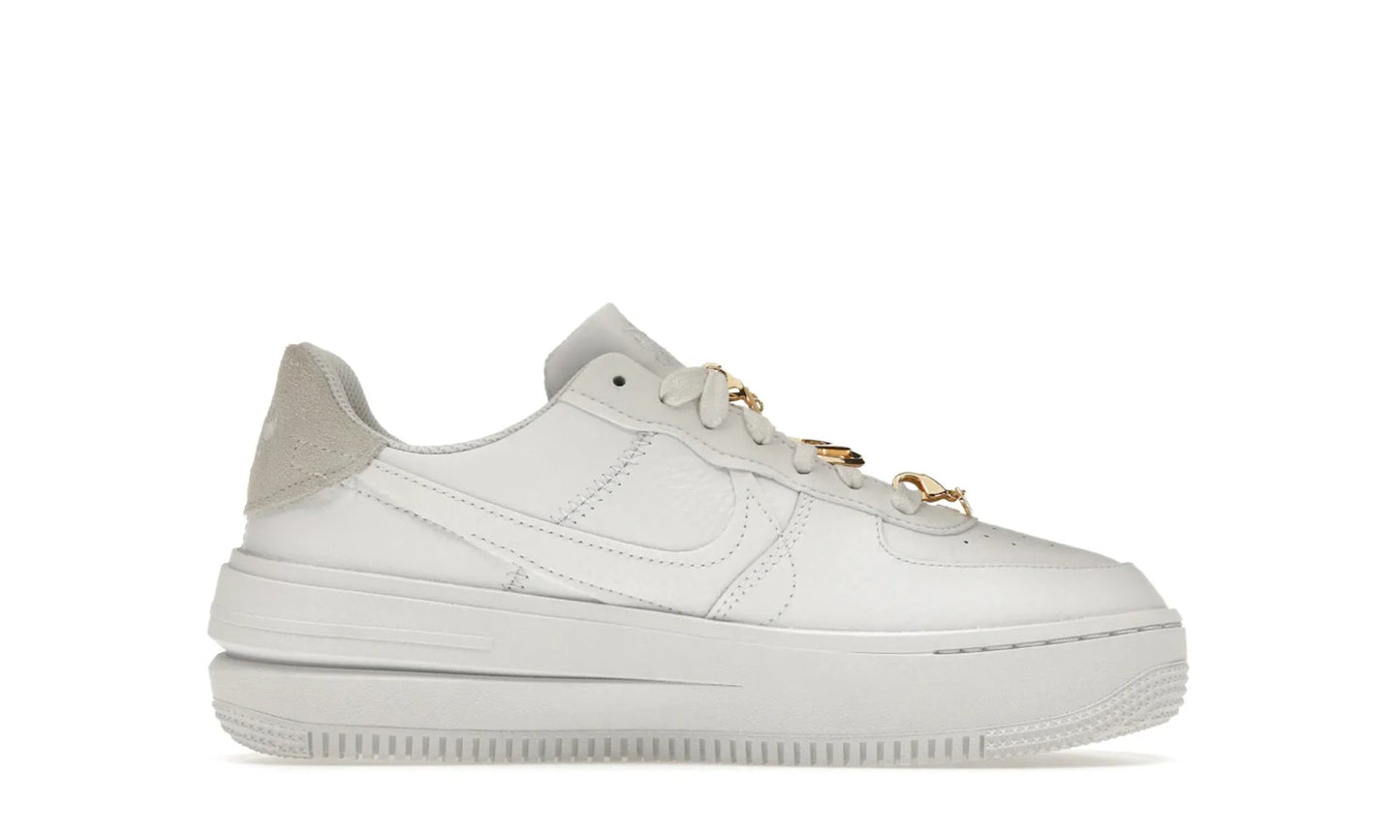 Nike Air Force 1 Low PLT.AF.ORM Bling White Metallic Gold