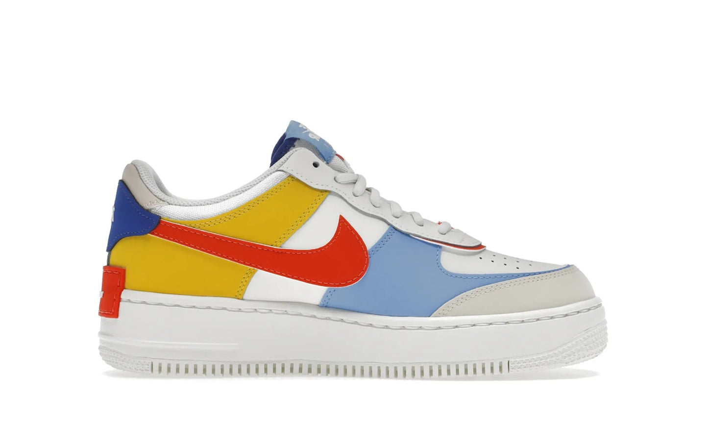 Nike Air Force 1 Low Shadow Sail Game Royal Rush Orange University Blue