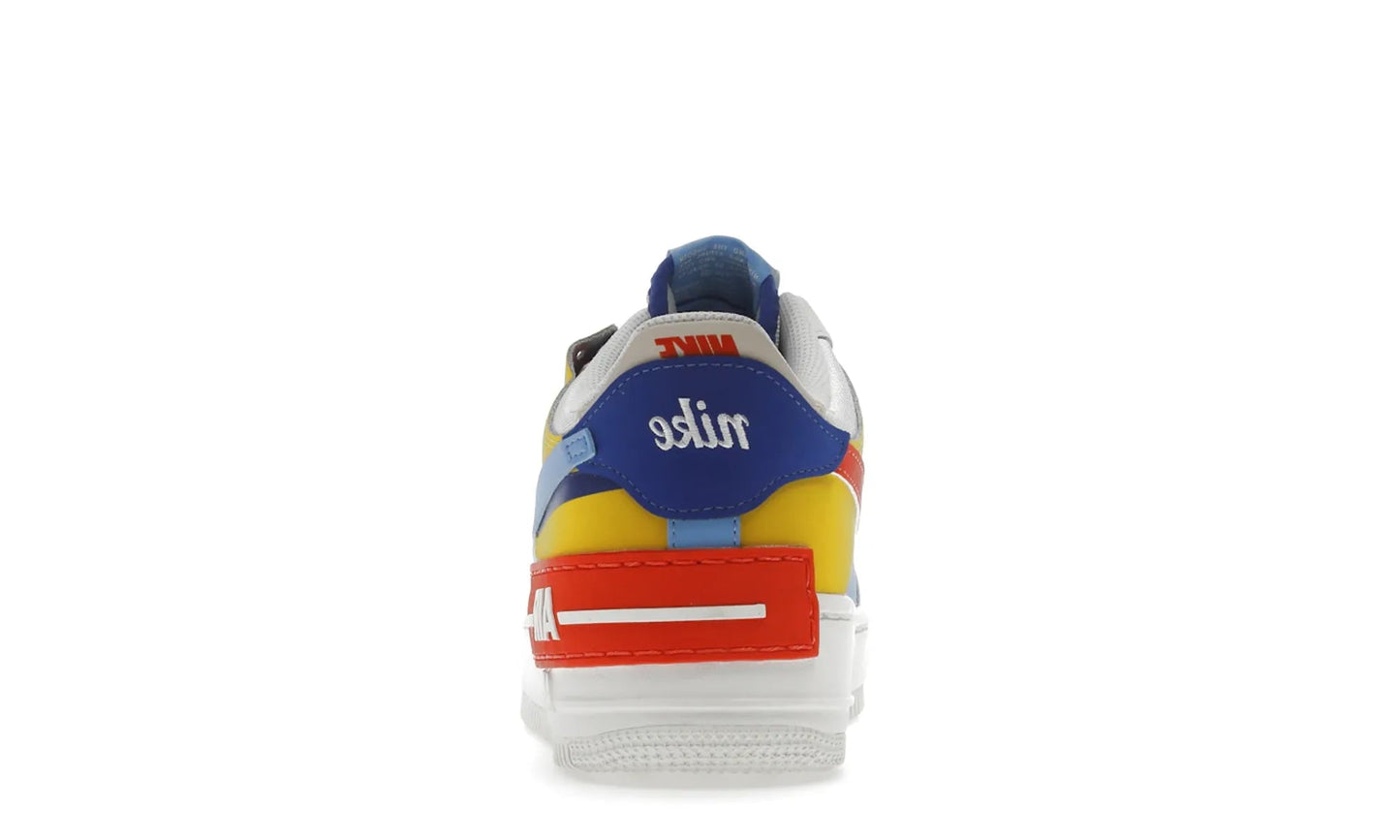 Nike Air Force 1 Low Shadow Sail Game Royal Rush Orange University Blue