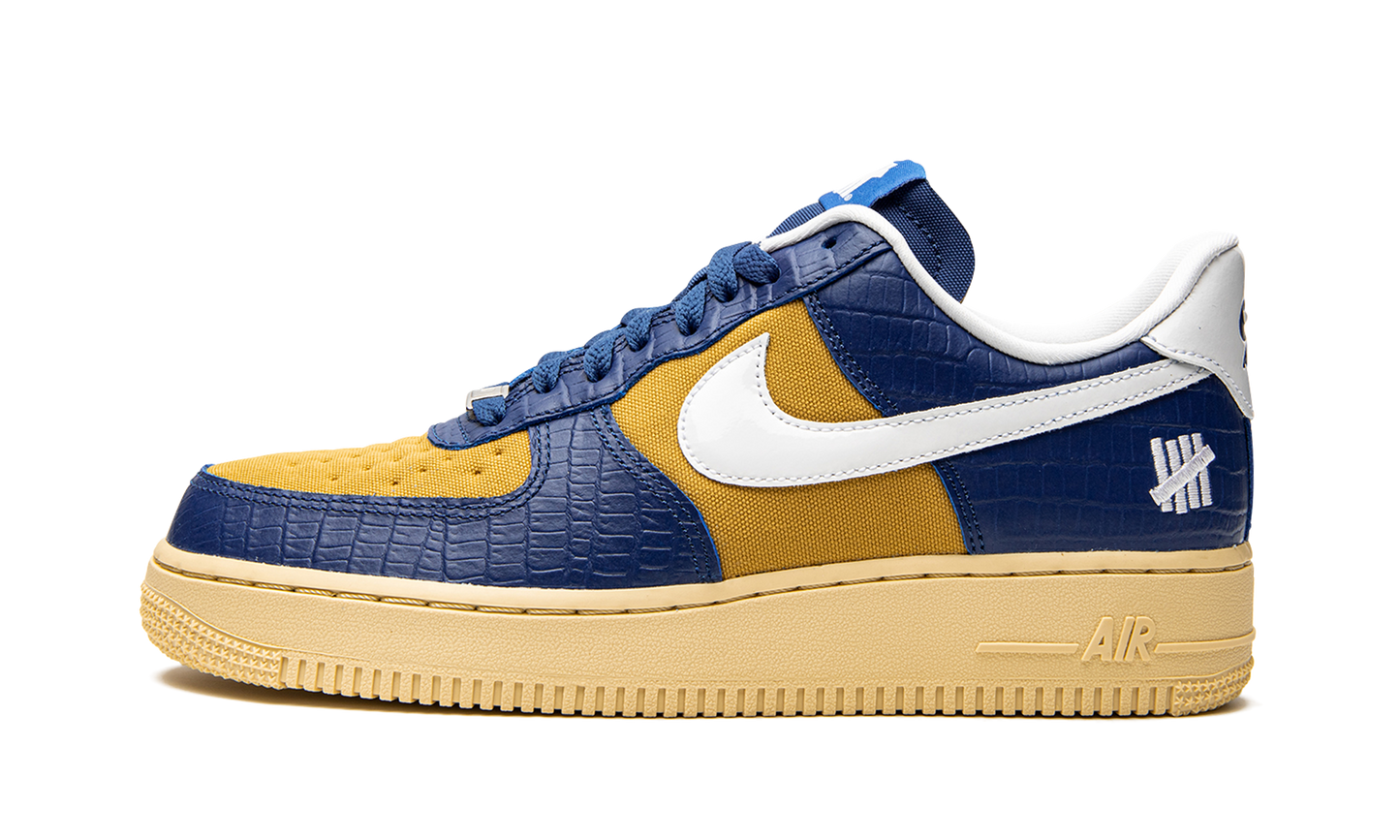 Nike Air Force 1 Low SP Undefeated 5 On It Blue Yellow Croc