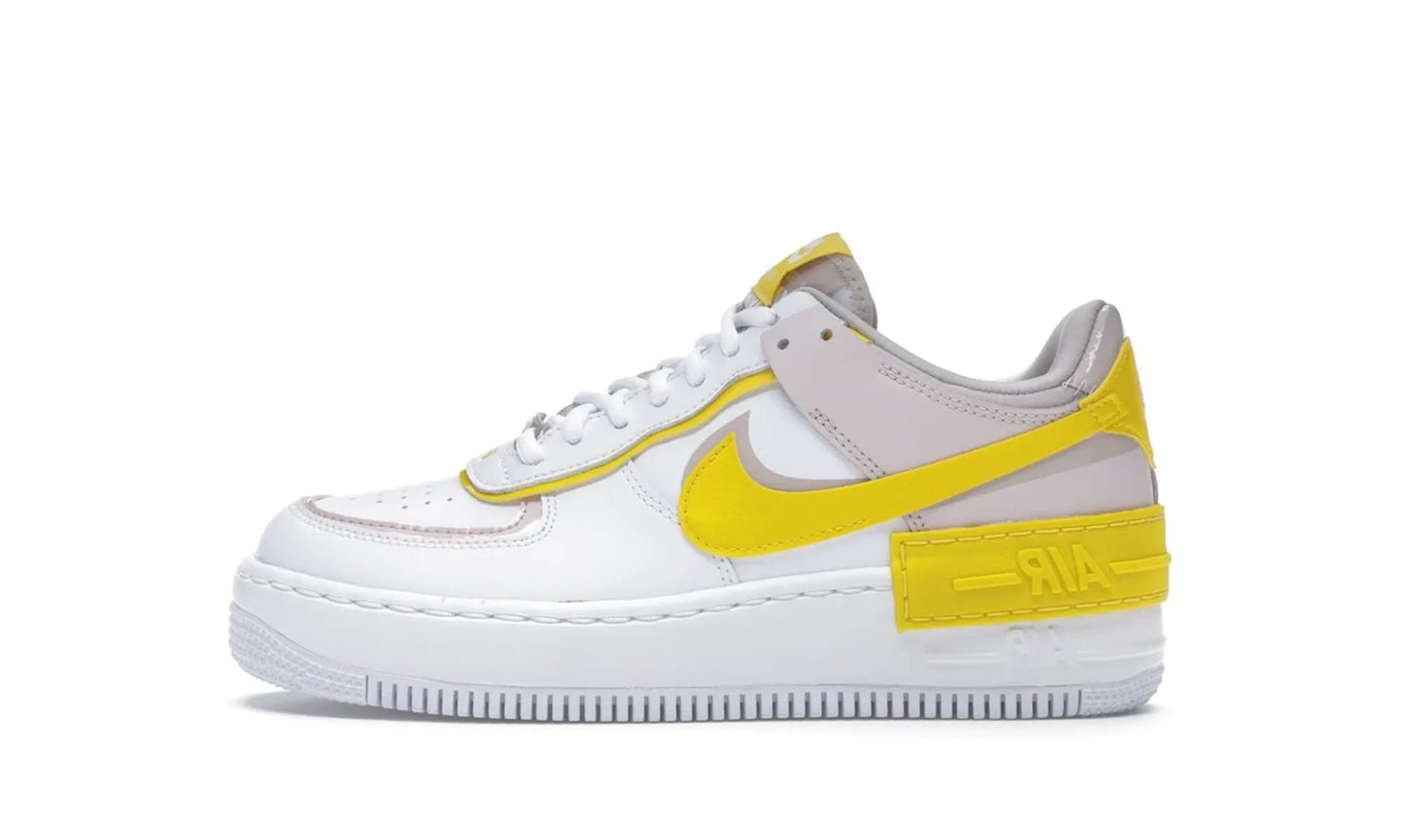 Nike Air Force 1 Low Shadow White Barely Rose Speed Yellow