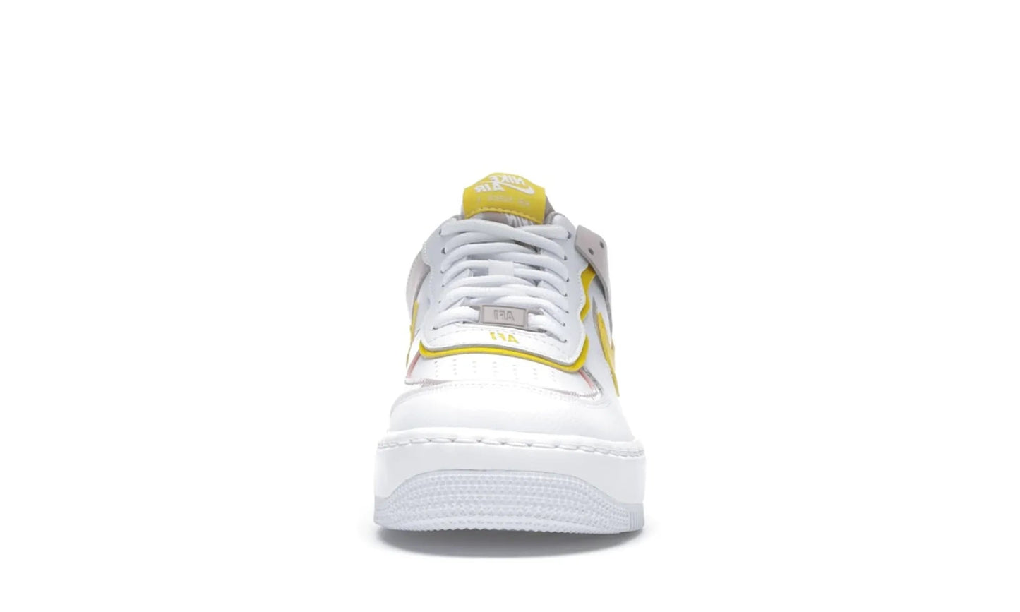 Nike Air Force 1 Low Shadow White Barely Rose Speed Yellow