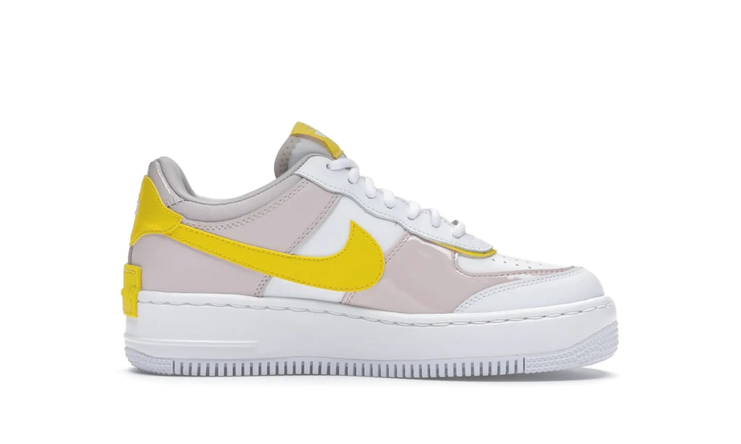 Nike Air Force 1 Low Shadow White Barely Rose Speed Yellow