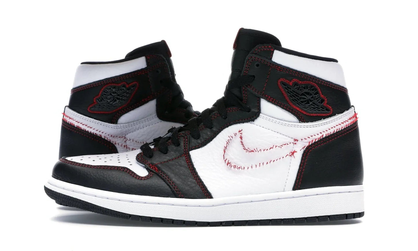 Air Jordan 1 Retro High Defiant White Black Gym Red