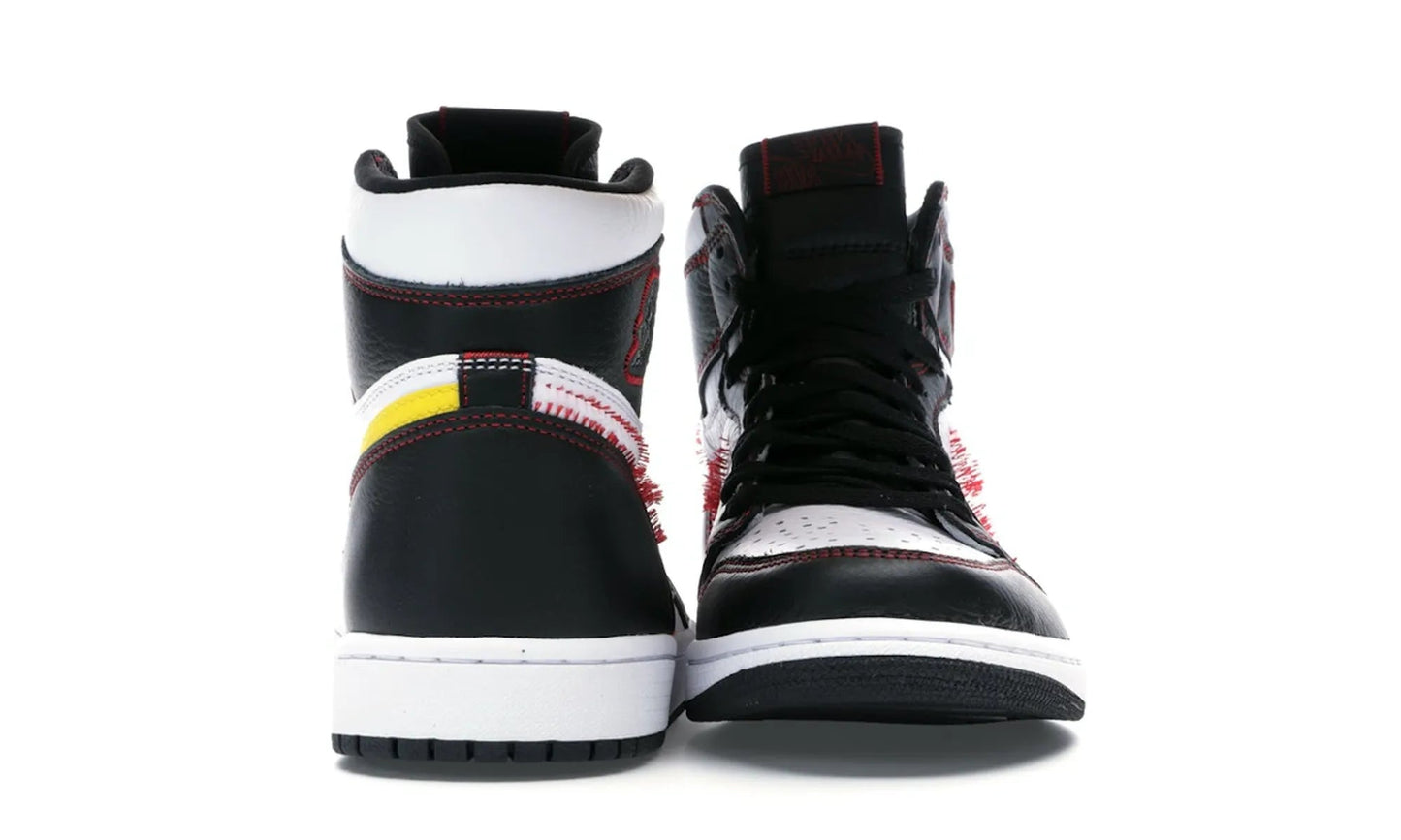 Air Jordan 1 Retro High Defiant White Black Gym Red