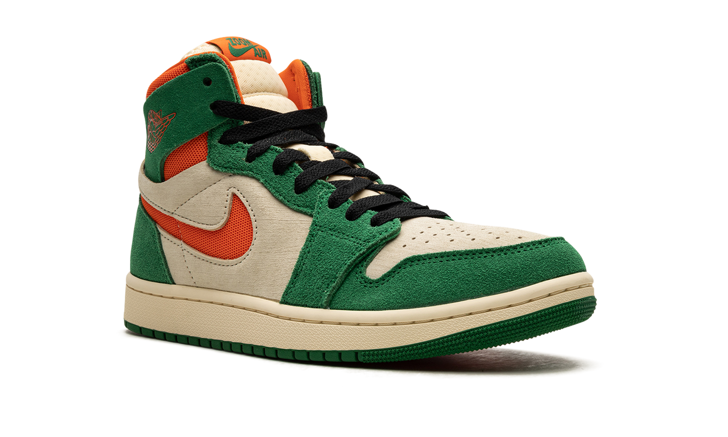 Air Jordan 1 High Zoom Air CMFT 2 Pine Green Orange Blaze