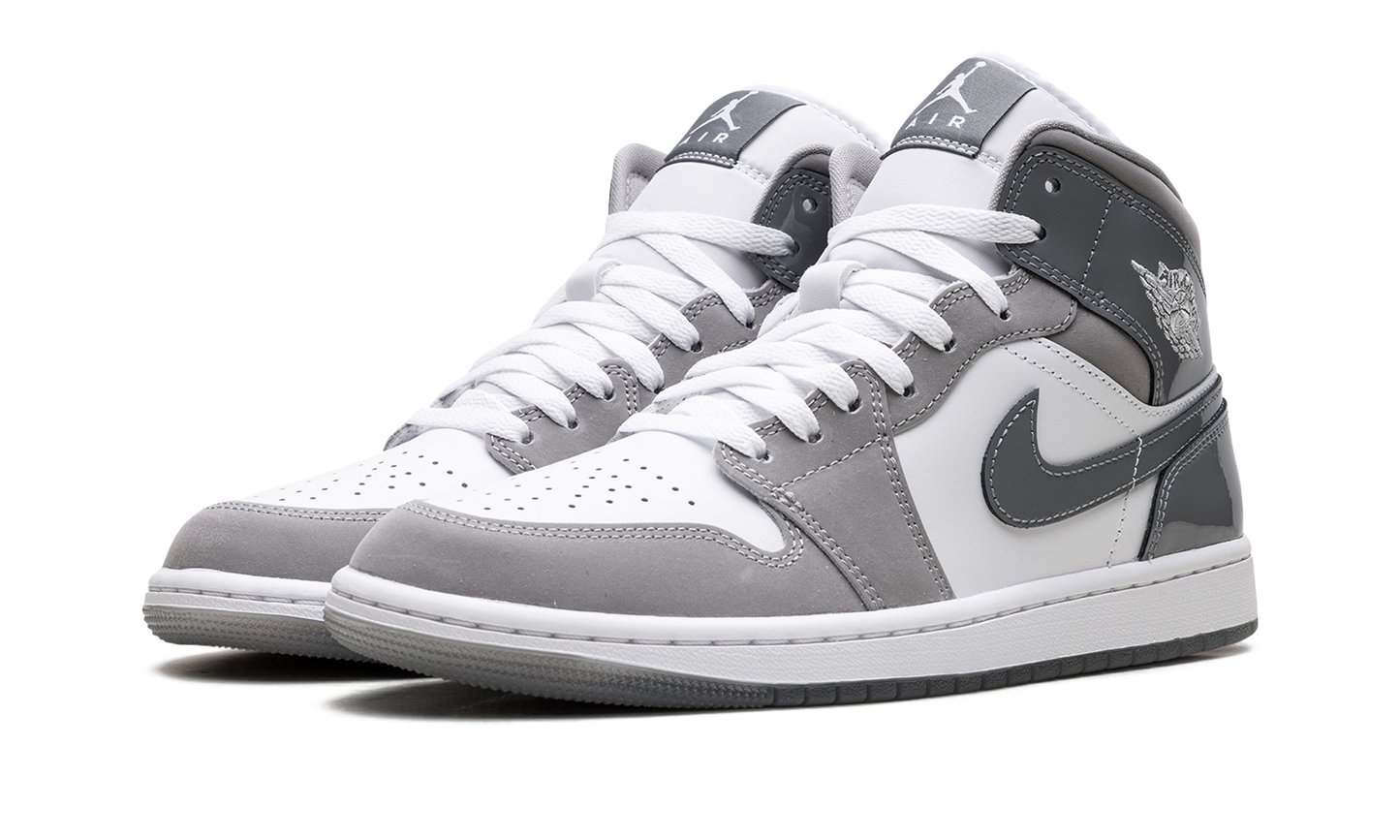 Air Jordan 1 Mid SE White Medium Grey Cool Grey