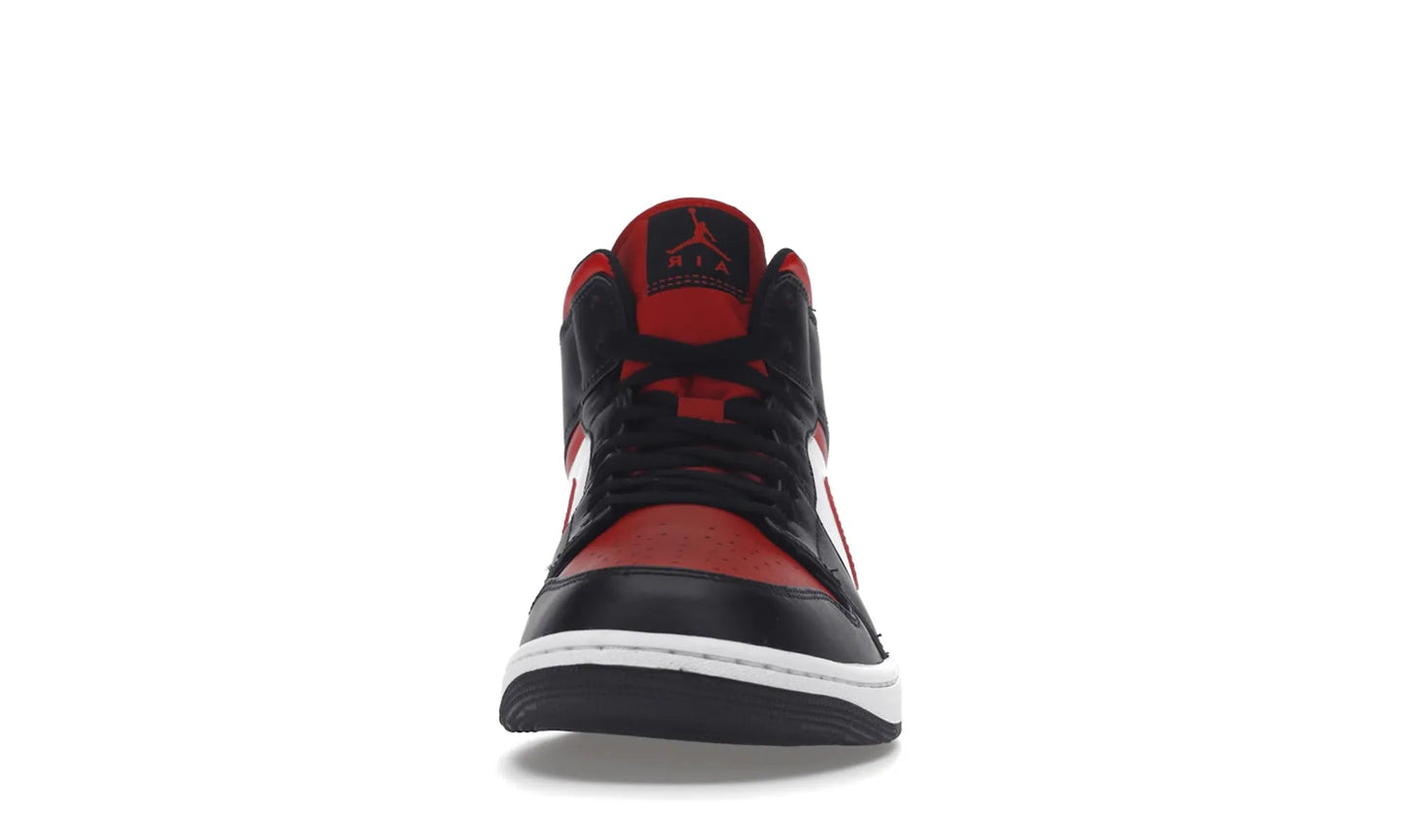 Air Jordan 1 Mid White Black Red (2022)