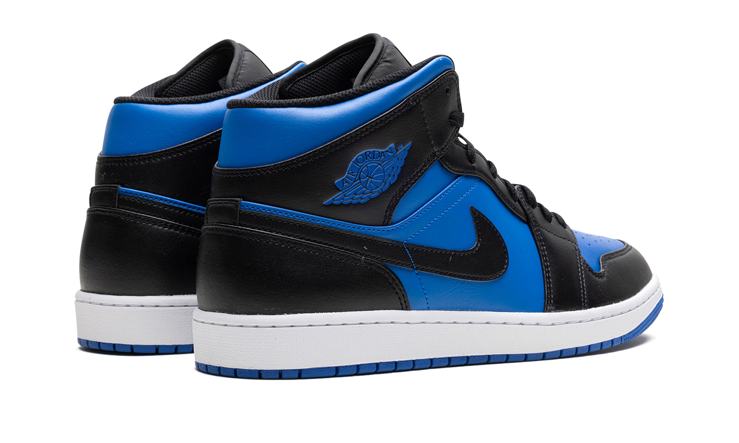 Air Jordan 1 Mid Black Royal Blue