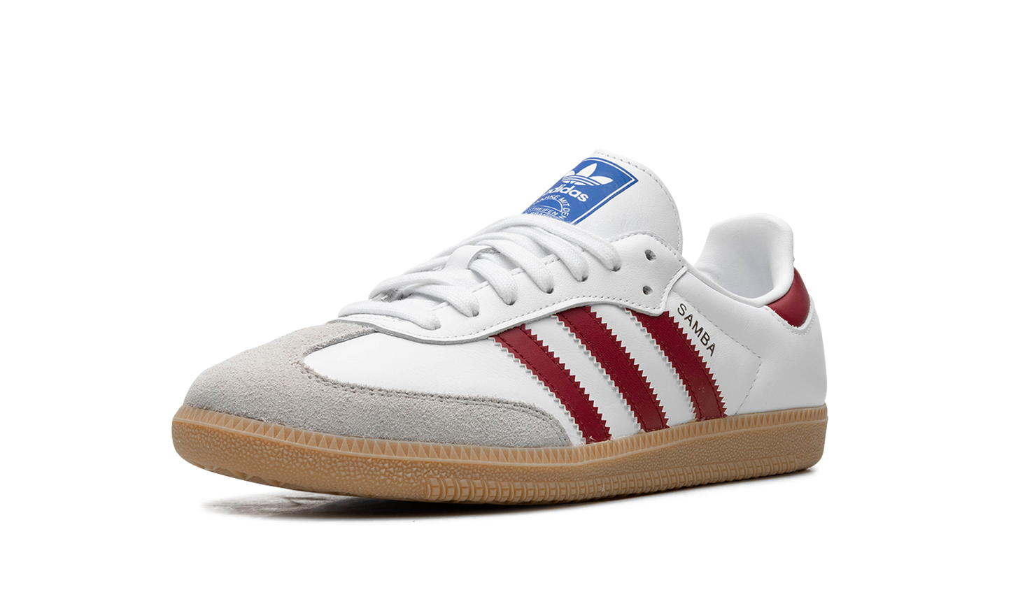 Adidas Samba OG White Burgundy Gum