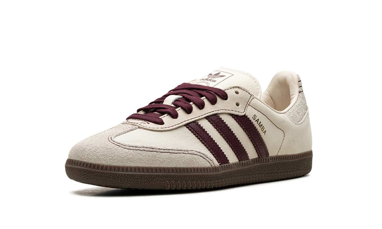 Adidas Samba OG Wonder White Maroon