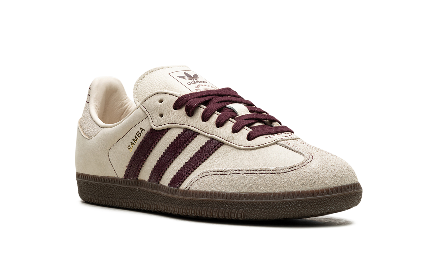 Adidas Samba OG Wonder White Maroon