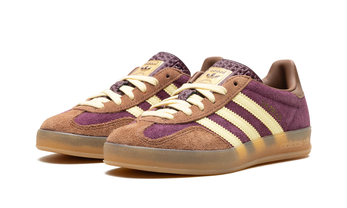 Adidas Gazelle Indoor Maroon Almost Yellow
