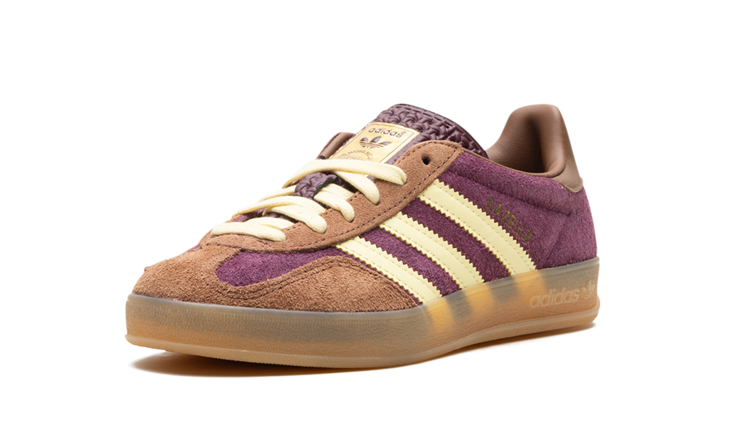 Adidas Gazelle Indoor Maroon Almost Yellow