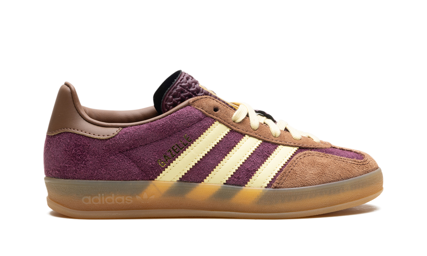 Adidas Gazelle Indoor Maroon Almost Yellow